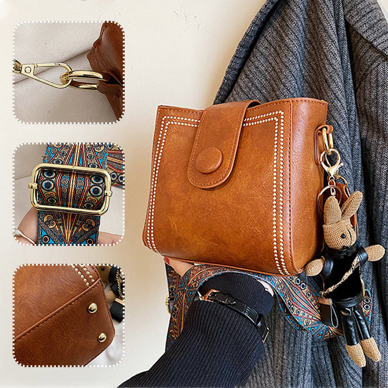 ETHEL | Bolso de hombro vintage atemporal con correa ajustable