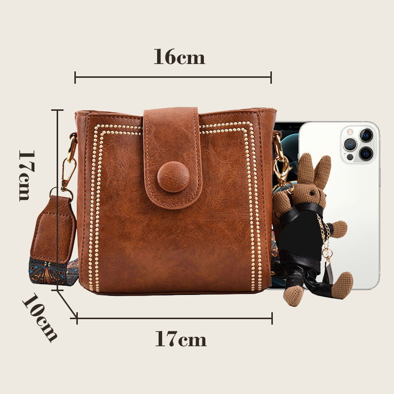 ETHEL | Bolso de hombro vintage atemporal con correa ajustable