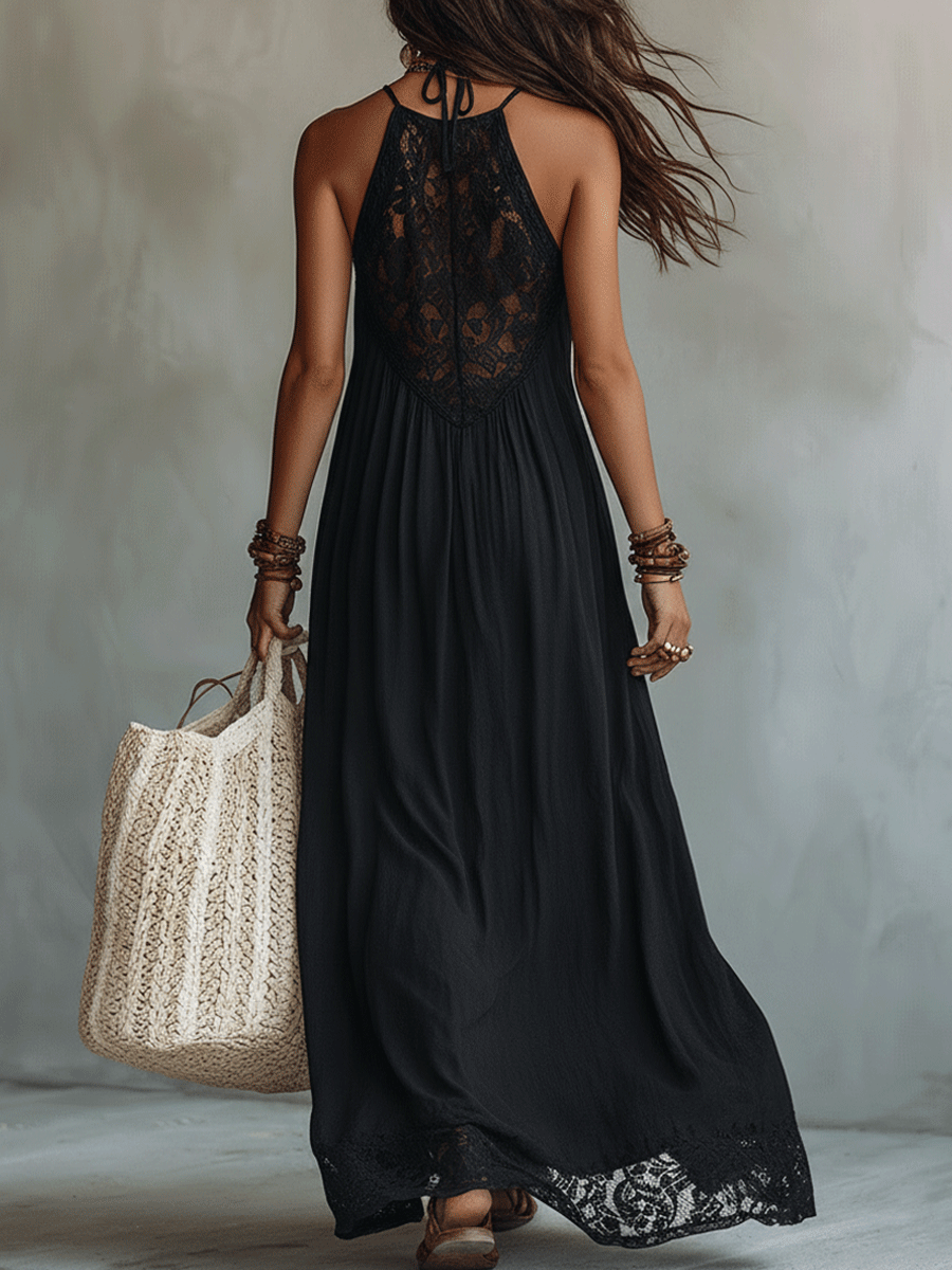 Eleanor — Vestido largo elegante con drapeado