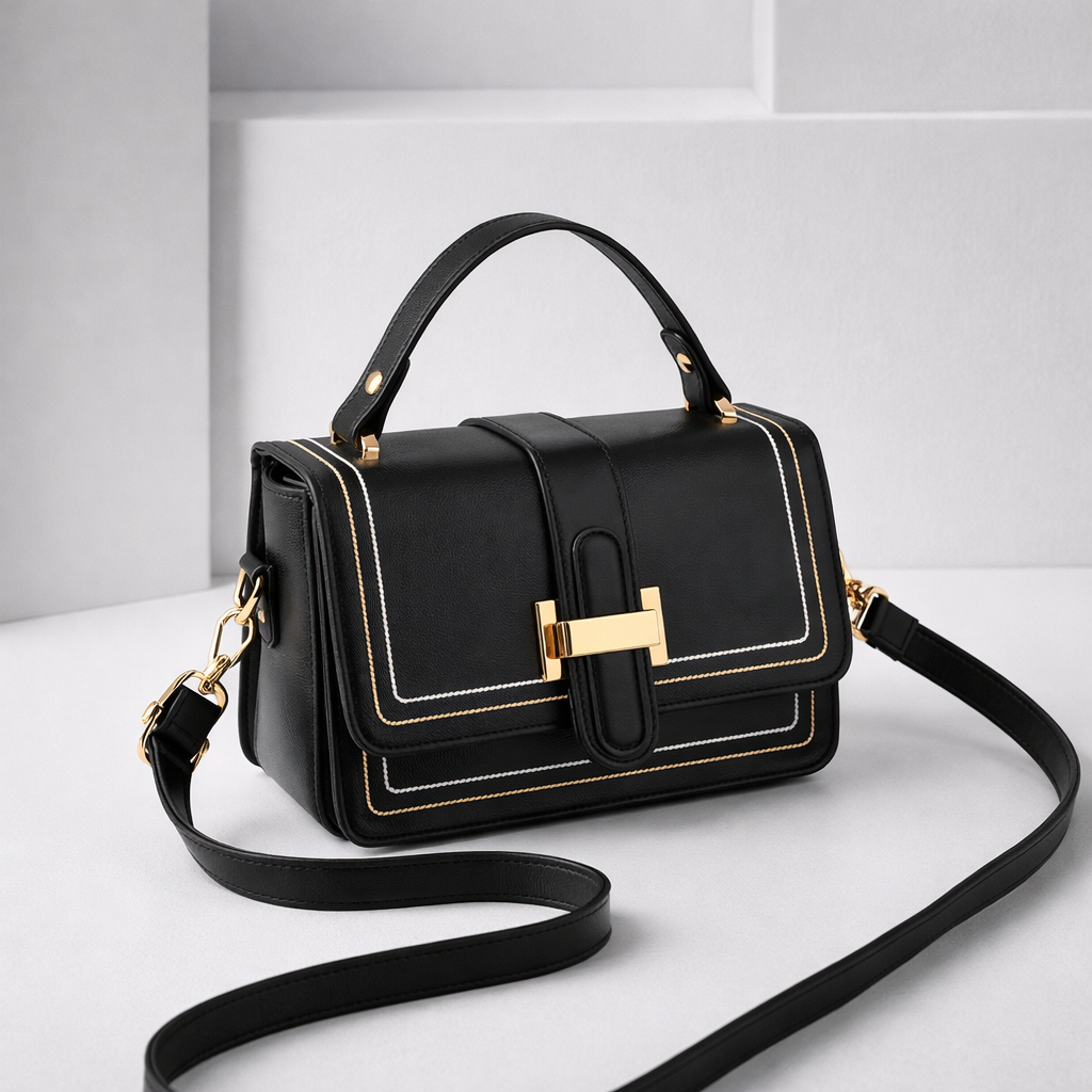 Luna Paris – Bolso de mano elegante de cuero