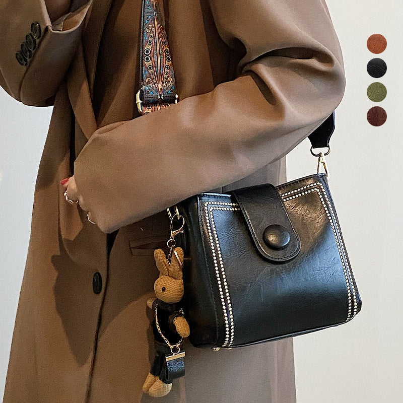 ETHEL | Bolso de hombro vintage atemporal con correa ajustable