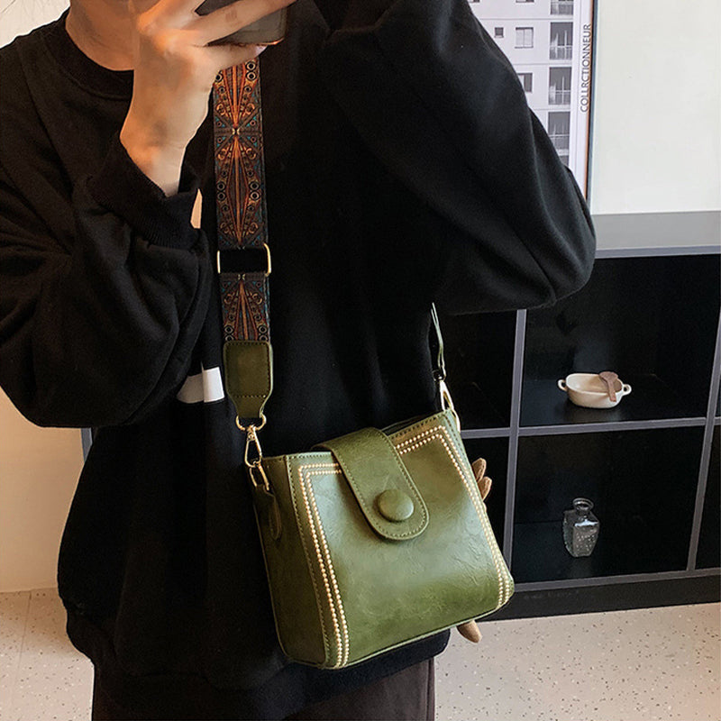 ETHEL | Bolso de hombro vintage atemporal con correa ajustable