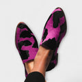 Mocasines llamativos Serena Bold con estampado de vaca