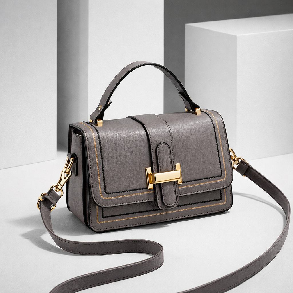 Luna Paris – Bolso de mano elegante de cuero