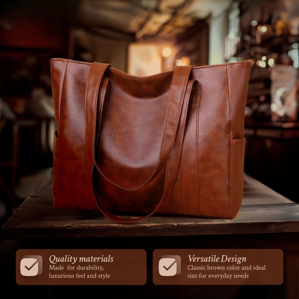 Susan – Elegante bolso de hombro de cuero de lujo con diseño minimalista