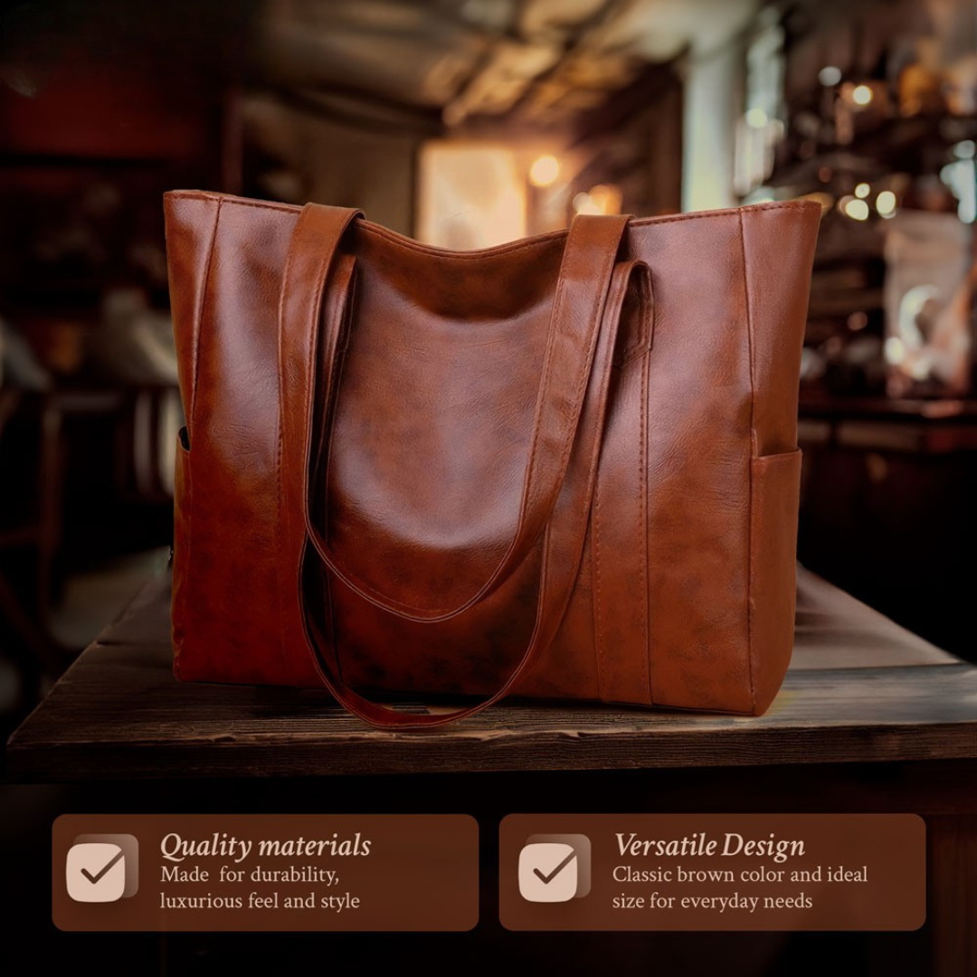 Susan – Elegante bolso de hombro de cuero de lujo con diseño minimalista