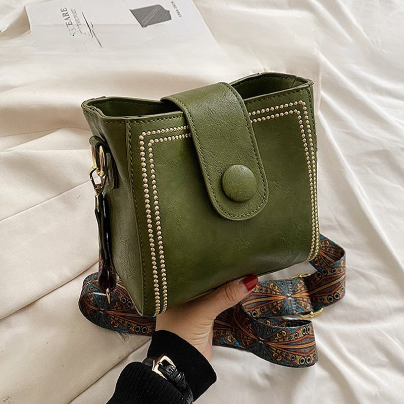 ETHEL | Bolso de hombro vintage atemporal con correa ajustable