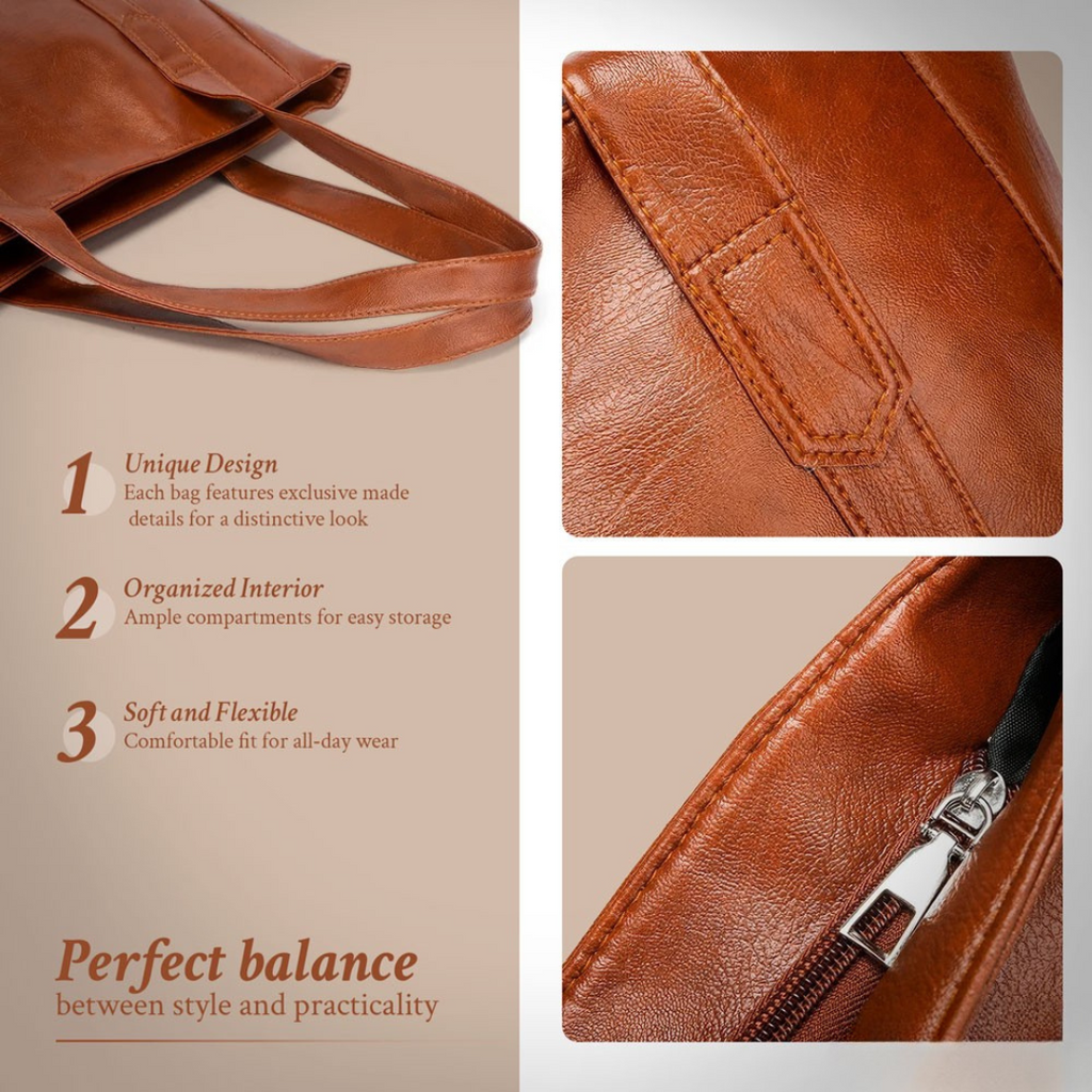 Susan – Elegante bolso de hombro de cuero de lujo con diseño minimalista