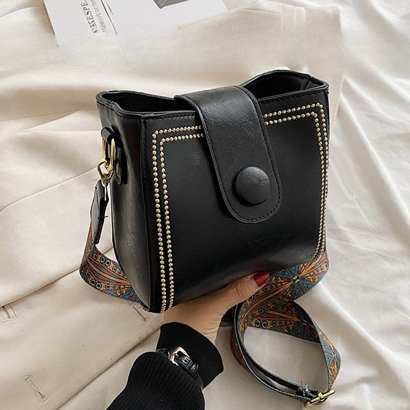 ETHEL | Bolso de hombro vintage atemporal con correa ajustable