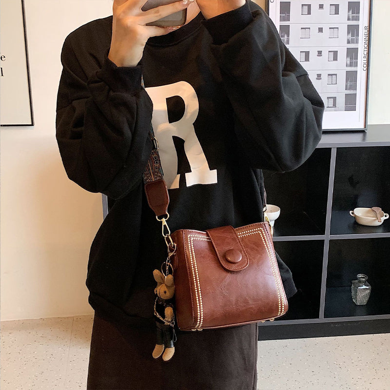 ETHEL | Bolso de hombro vintage atemporal con correa ajustable