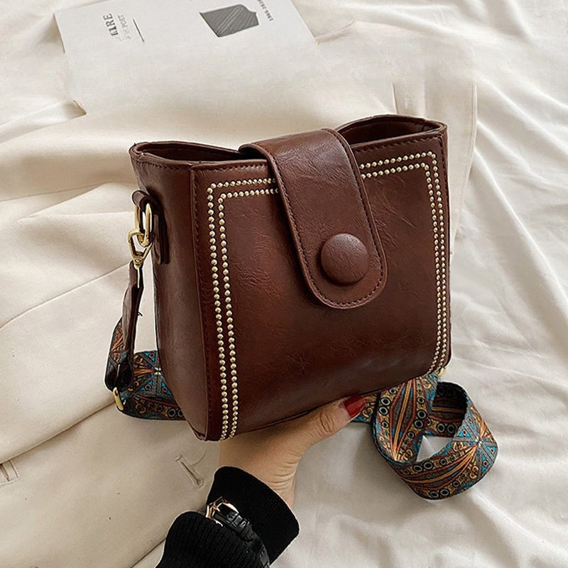 ETHEL | Bolso de hombro vintage atemporal con correa ajustable