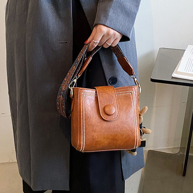 ETHEL | Bolso de hombro vintage atemporal con correa ajustable