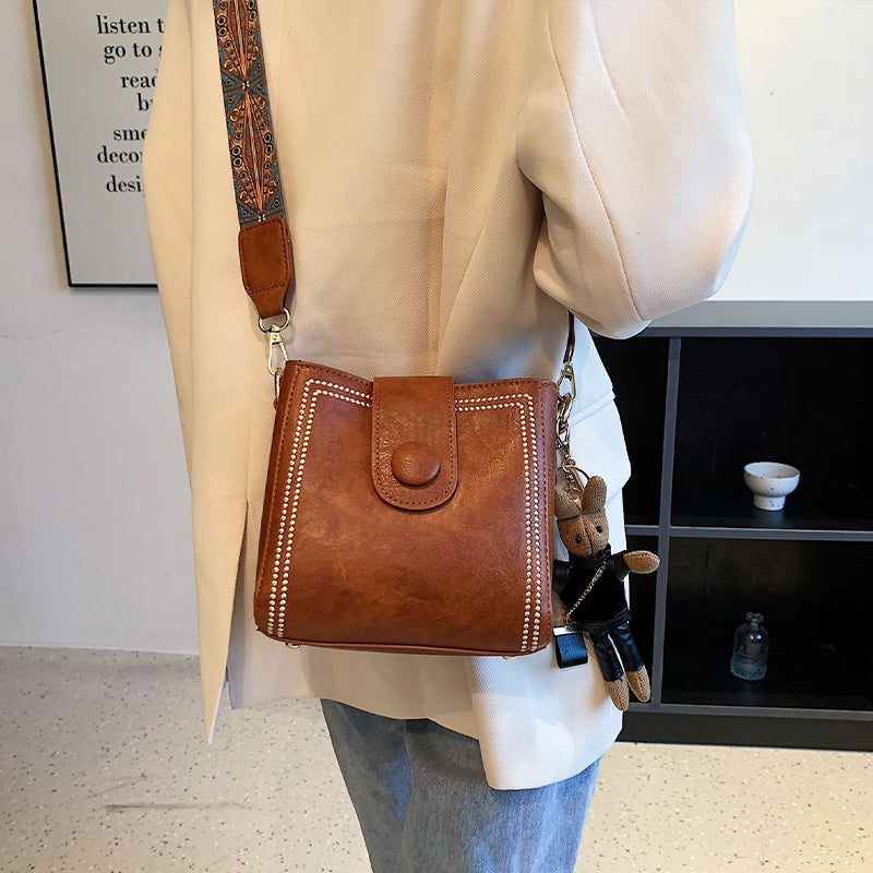 ETHEL | Bolso de hombro vintage atemporal con correa ajustable