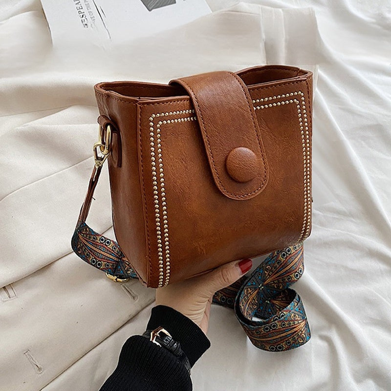 ETHEL | Bolso de hombro vintage atemporal con correa ajustable