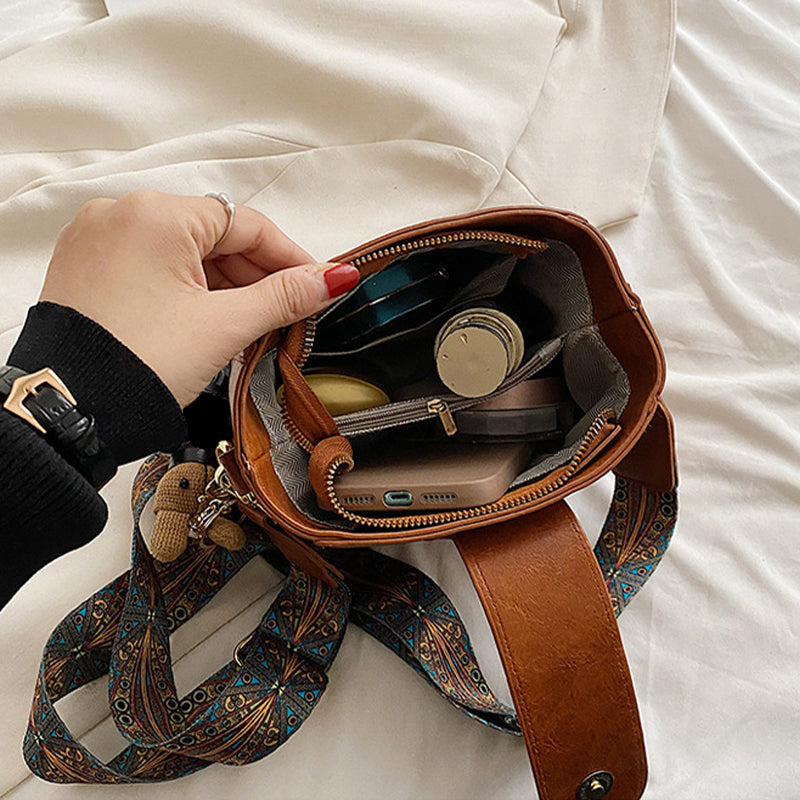 ETHEL | Bolso de hombro vintage atemporal con correa ajustable