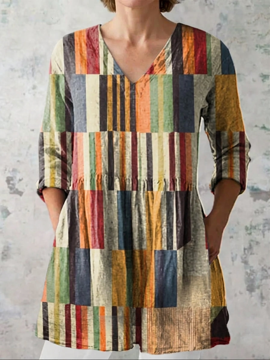 Chloe | Blusa larga y elegante con escote en V