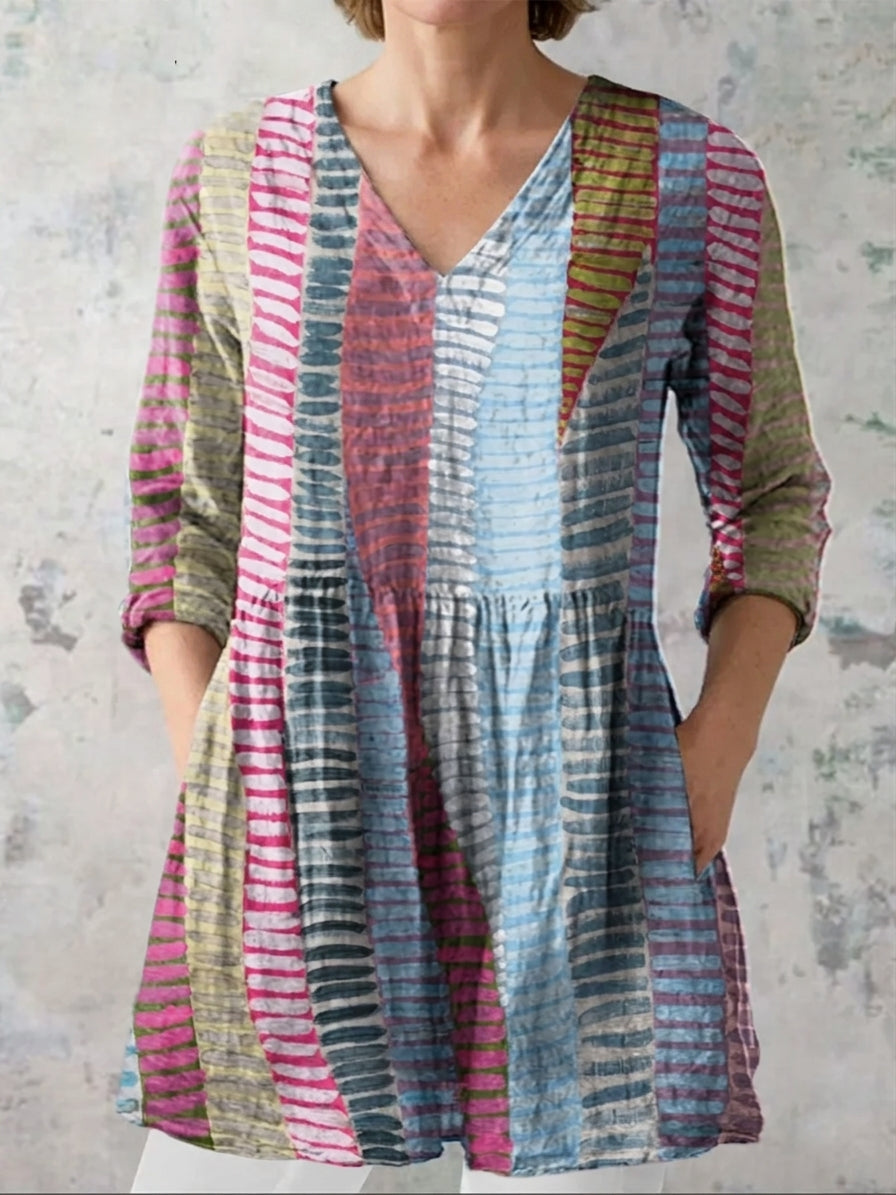 Anais | Blusa larga elegante con escote en V