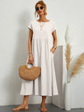 Gabrielle™ — Vestido midi fluido de elegancia atemporal