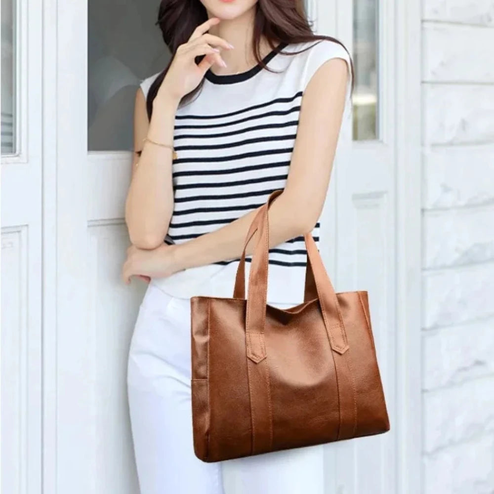 Susan – Elegante bolso de hombro de cuero de lujo con diseño minimalista