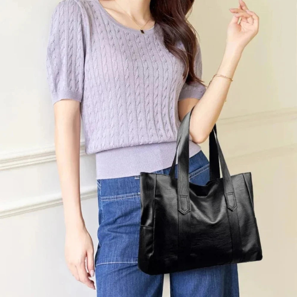 Susan – Elegante bolso de hombro de cuero de lujo con diseño minimalista