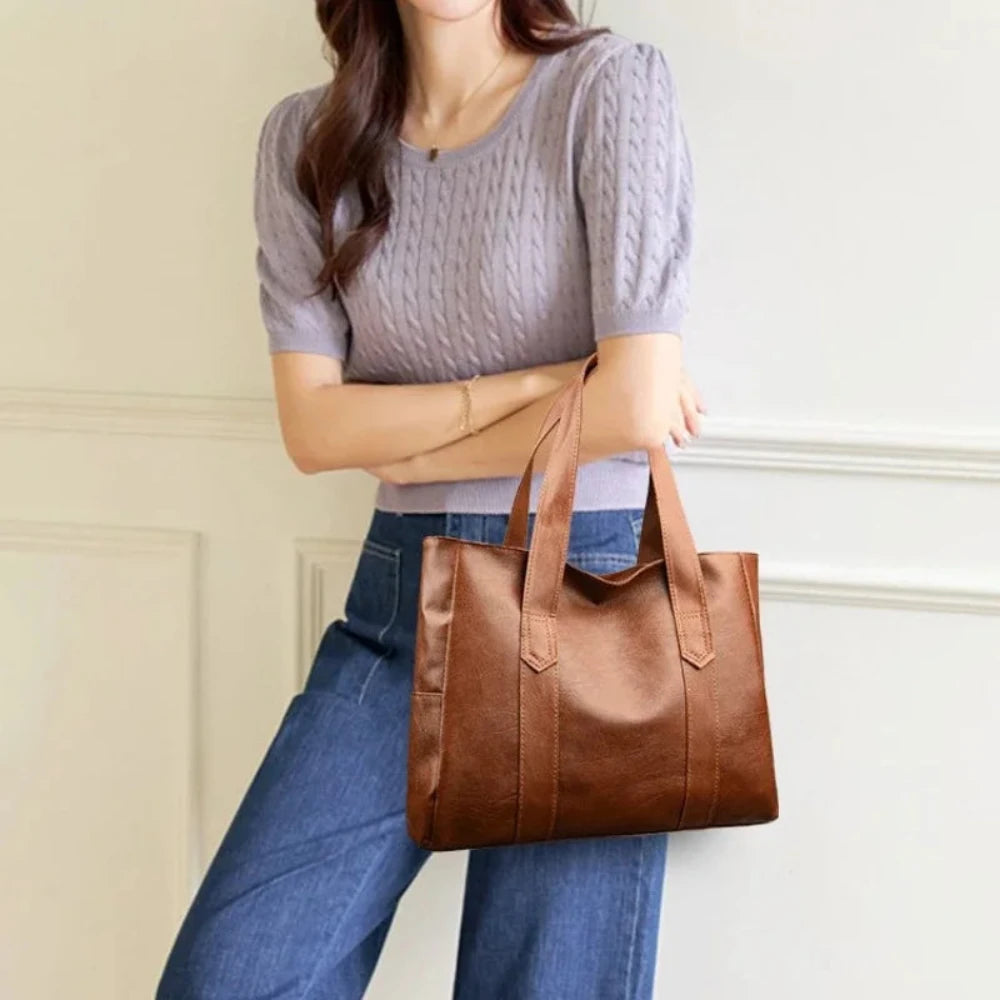 Susan – Elegante bolso de hombro de cuero de lujo con diseño minimalista