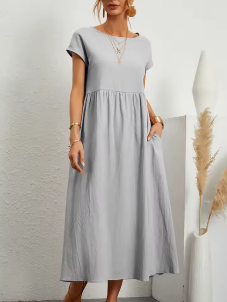 Gabrielle™ — Vestido midi fluido de elegancia atemporal