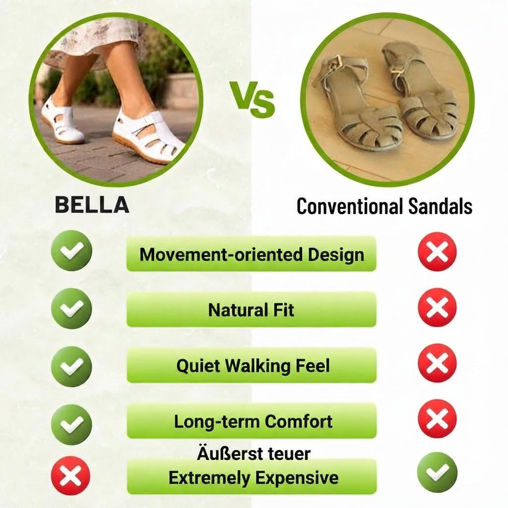 Bella | Sandalias ortopédicas premium de cuero para disfrutar de comodidad todo el día