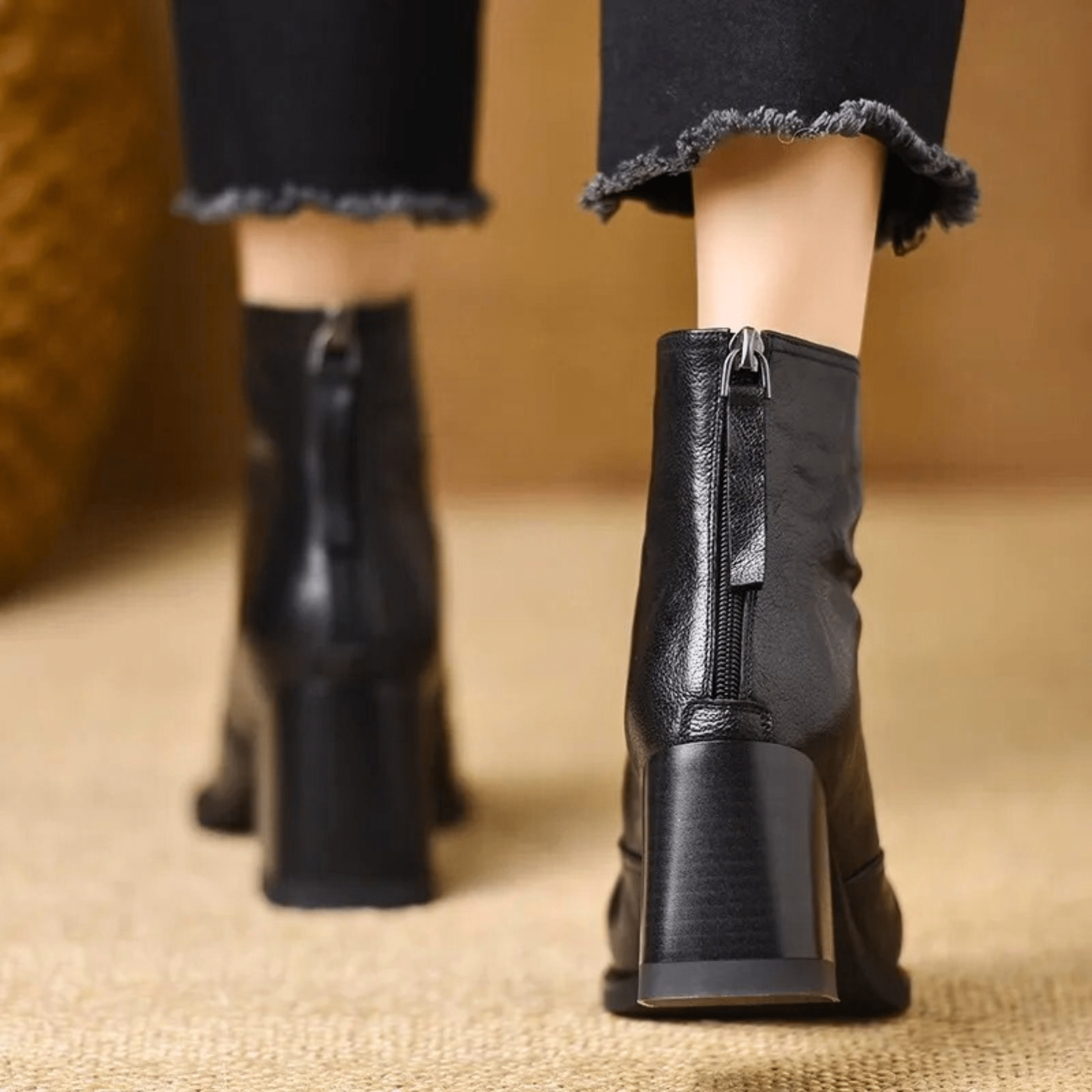 Claudia | Botines elegantes de lujo con tacón medio cómodo