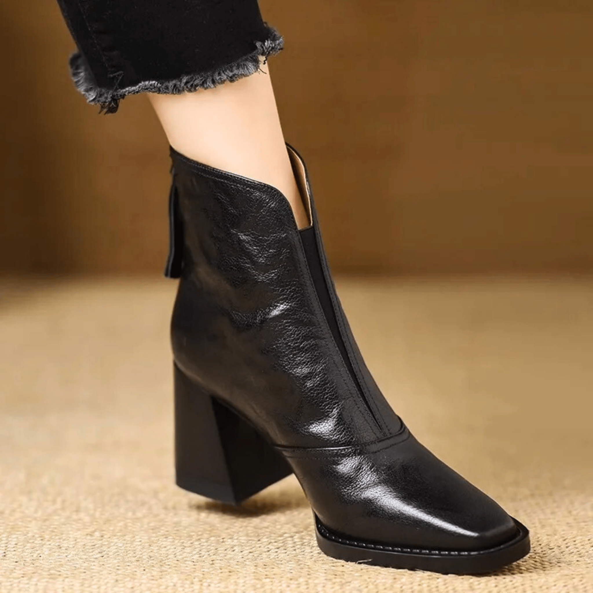 Claudia | Botines elegantes de lujo con tacón medio cómodo